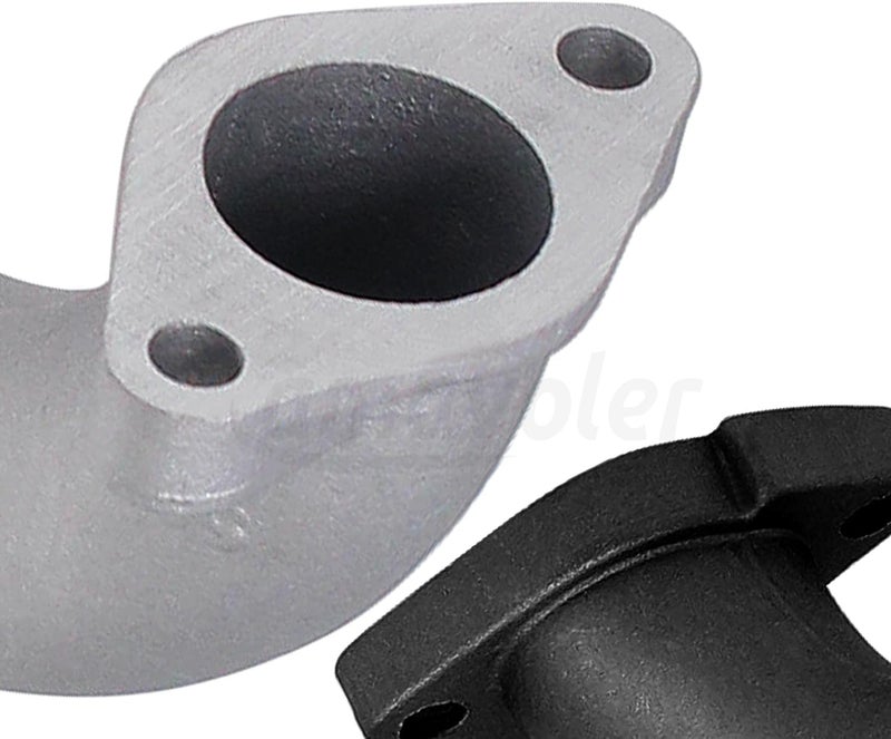 amavoler Intake Manifold Pipe 56-2 Inlet Gasket 26mm Aftermarket Parts Fit for VM22 26mm Carburetor Tao Tao Zongshen Lifan YX Apollo 110cc 125cc 140cc Engine Pit Dirt Bike. (silver) - Image 4